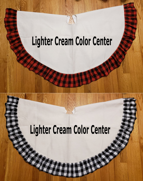 Tree Skirt Black or Red Plaid, Sublimation works great on them !