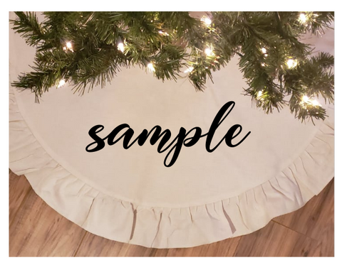 Tree skirt natural color -  Sublimation works great on them !