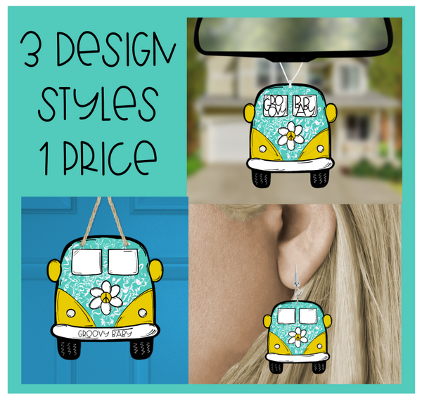Digital Download - 3pc bundle - Daisy bus - made for GG Sublimation Blanks