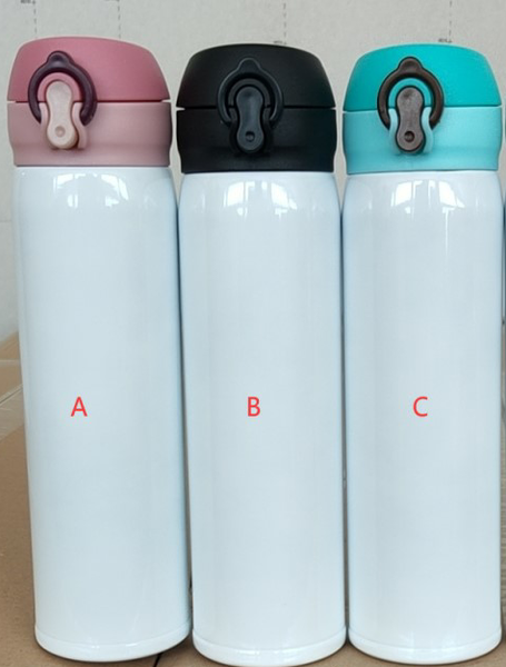 Sublimation17oz Flip top thermos water bottle