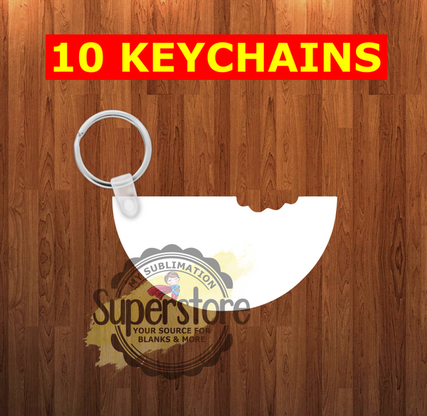 Watermelon Keychain - Single sided or double sided - Sublimation Blank