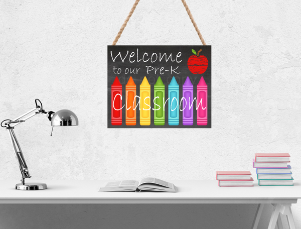 (Instant Print) Digital Download - Welcome to our classroom chalk board bundle 4pc with mockups  , made for our  MDF blanks