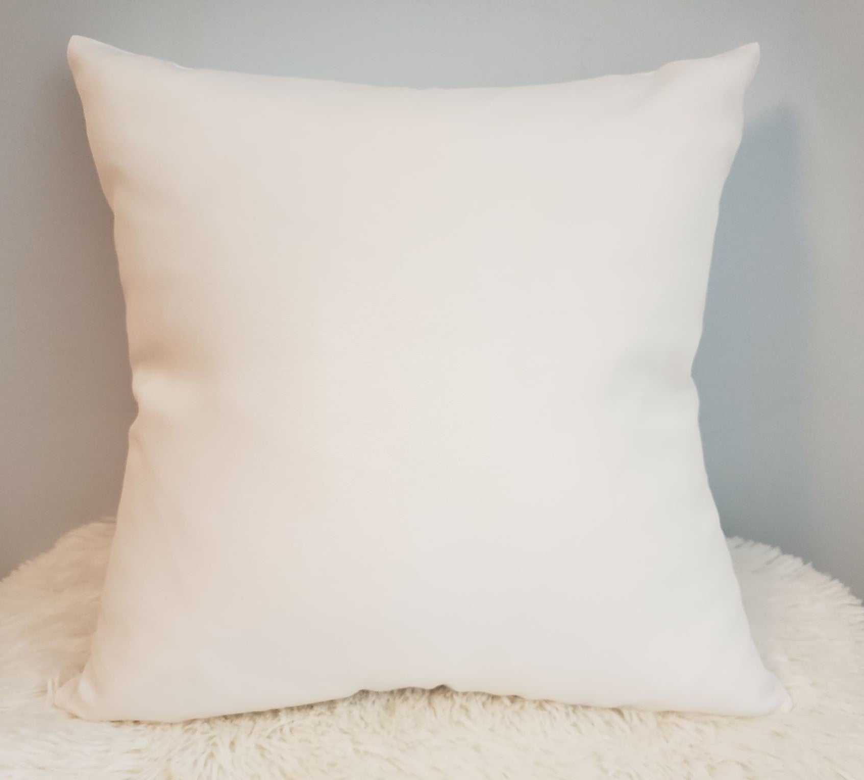 WHITE  100% Polyester Canvas Pillow Case -  Great for sublimation !