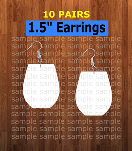 Wine glass earrings size 1.5 inch - BULK PURCHASE 10pair