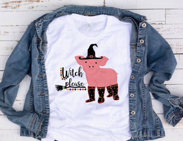 (Instant Print) Digital Download - Witch please pig