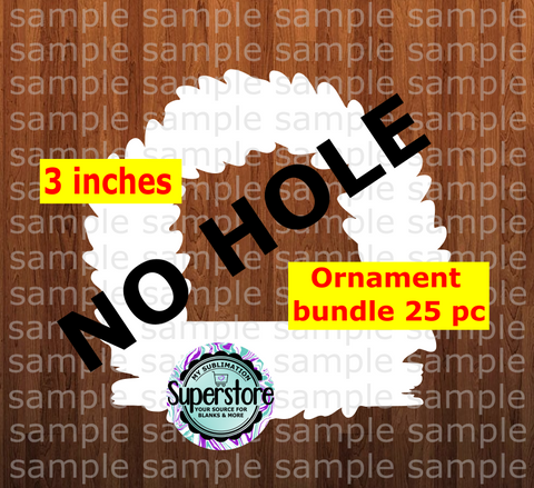 Wreath - withOUT hole - Ornament Bundle Price