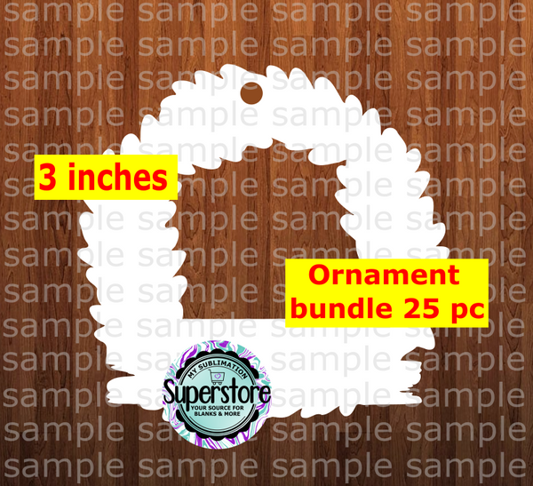 Wreath - WITH hole - Ornament Bundle Price