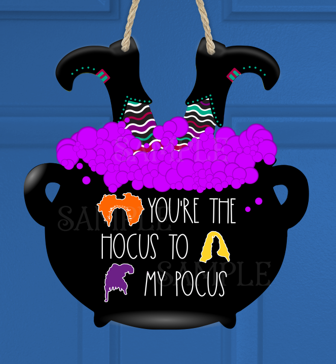 Digital download - You're the Hocus to my Pocus cauldron design